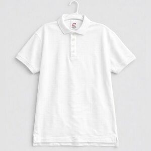 Vintage Cadre Athletic Classic White Waffle Ringer  Polo Shirt XL